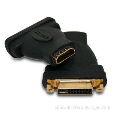 DVI to HDMI Adapter, Type D to Type A, Measures 55 x 41 x 15mm